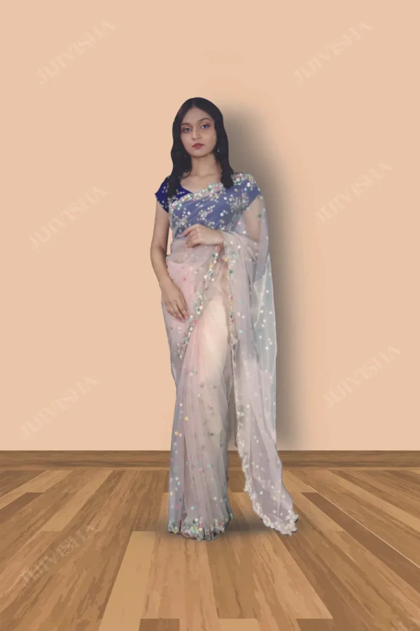 Buy Hand Embroidered Saree Online
