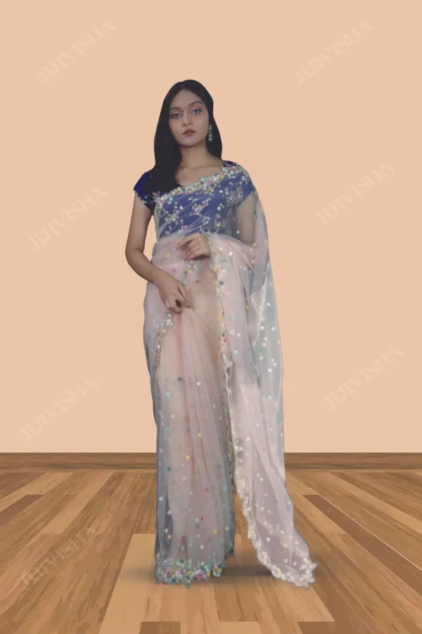 Buy Hand Embroidered Saree Online