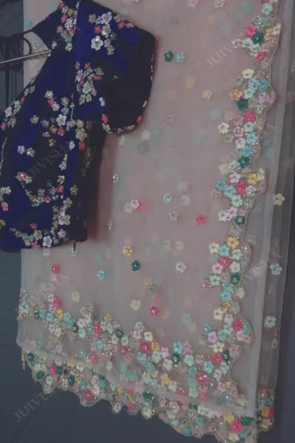 Buy Hand Embroidered Saree Online