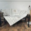 Buy Ivory Golden Block Printed Bedsheet with 2 Pillow Covers