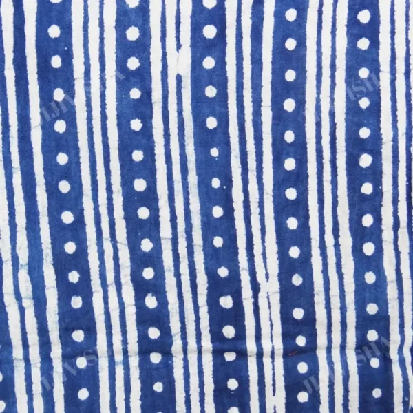 Buy Indigo Multiple Shapes Hand Block Print Kurta Set Online