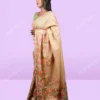 Buy Tussar Reshami Hand Embroidered Saree Online