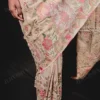 Buy Tussar Reshami Hand Embroidered Saree Online