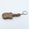 Wooden Guitar Hand Painted Key Chain