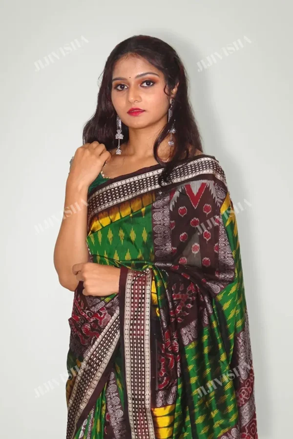 Buy Sambalpuri Ikkat Silk Pata Badhi Saree Online