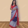 Buy Sambalpuri Ikkat Blue Bandha Pure Cotton saree Online