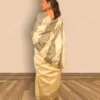 Buy White Bishnupur Pure Katan White Silk saree Online