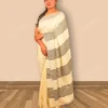 Buy White Bishnupur Pure Katan White Silk saree Online