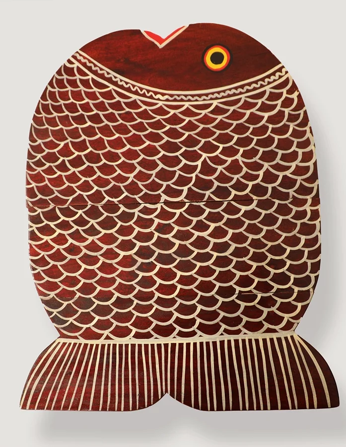 Fish Wooden HandPainted Folding Table