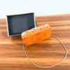Orange Single Ikkat Patola Clutch
