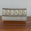 White Mother of Pearl Embellished Clutch
