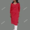 Red Handwoven Sambalpuri Cotton Kurta Online