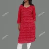 Red Handwoven Sambalpuri Cotton Kurta Online