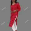 Red Handwoven Sambalpuri Cotton Kurta Online