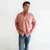 Tea Rose Hand Woven Cotton Shirt