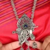Buy Handcrafted Wood and Silver Necklace Online