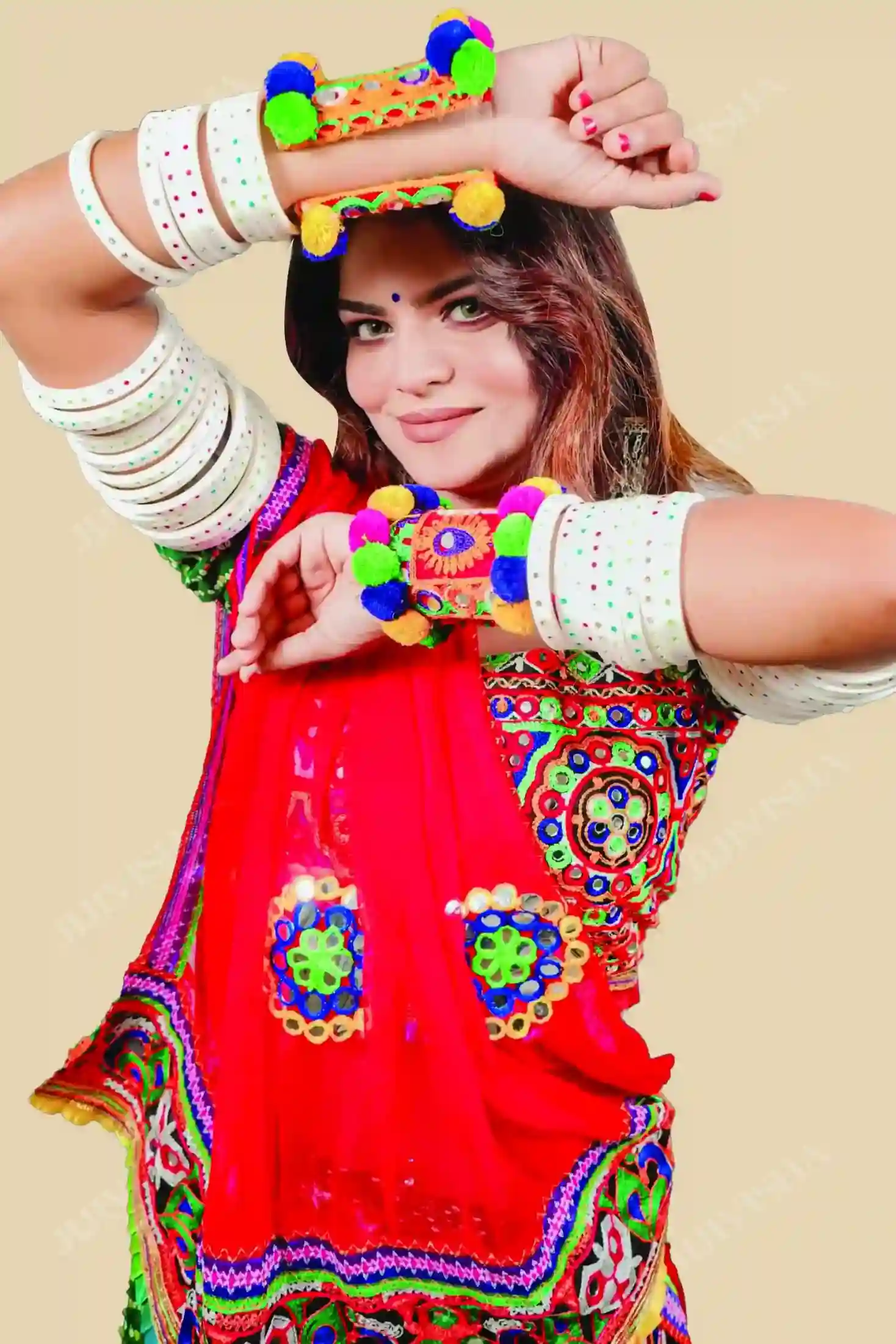 Buy Handcrafted Kutch Embroidered Handcuffs Set Online