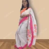 Buy Grey Jamdani Linen Saree Online