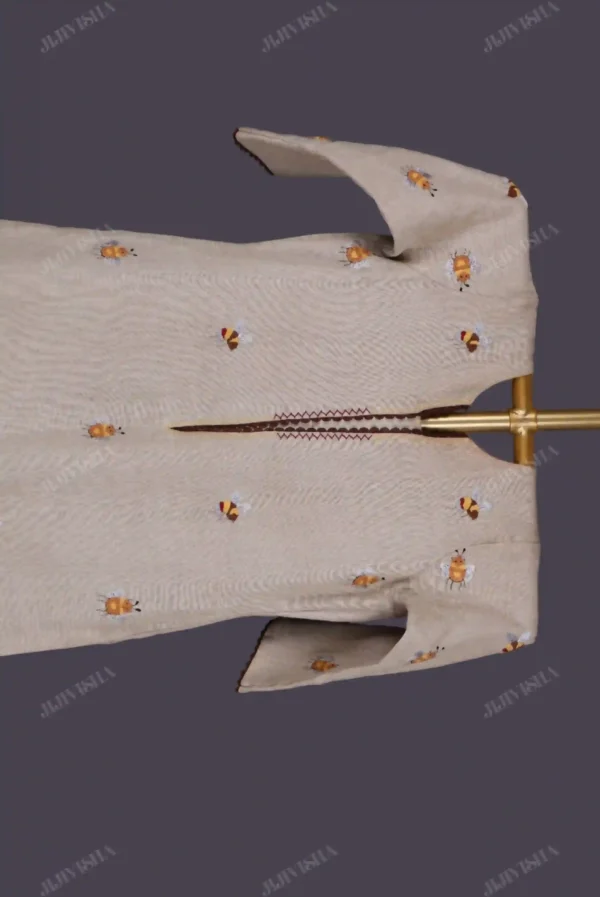 Buy Hemp Hand Embroidered Kurta Set Online