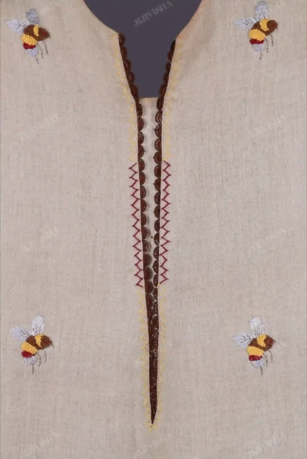 Buy Hemp Hand Embroidered Kurta Set Online