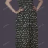 Buy Brown Spagetti Block Print Cotton Tunic Online