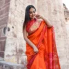 Buy Elegant Orange Patan Patola Silk Saree Online