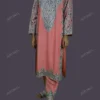 Buy Kashmiri Kurta pant set style In Peach Online