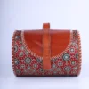 Buy Red Modal Silk and Leather Ensemble
