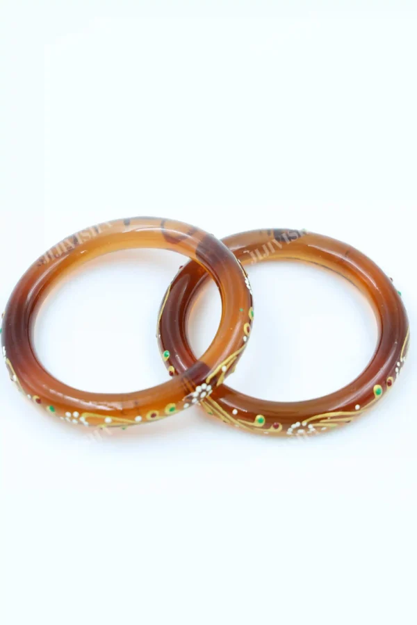Buy Golden Sands Glass Bangles Online