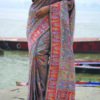 Buy Grey Kani Weave Silk Saree with Raja Rani Motifs Online