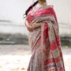 Buy Grey Kani Silk Saree with Vibrant Floral Jaal Online