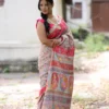 Buy Grey Kani Silk Saree with Vibrant Floral Jaal Online