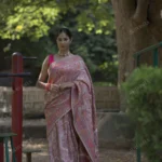 Buy Beige Kani Silk Saree with Multi-Coloured Floral Motifs Online