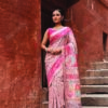 Buy Light Pink Kani Silk Saree with Raja Rani Motifs Online