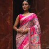 Buy Light Pink Kani Silk Saree with Raja Rani Motifs Online