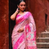 Buy Light Pink Kani Silk Saree with Raja Rani Motifs Online