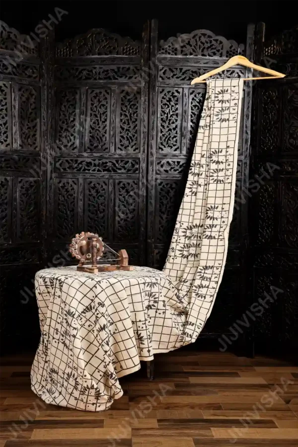 Buy Ajrakh Serenity Hand Block Printed Cotton Fabric