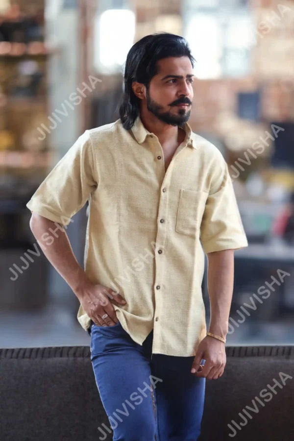 Light Beige Kalacotton Shirt