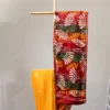 Buy Yellow Hand Baatik Printed Cotton Saree