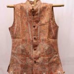 Orange Kani Weave Men's Half Jacket