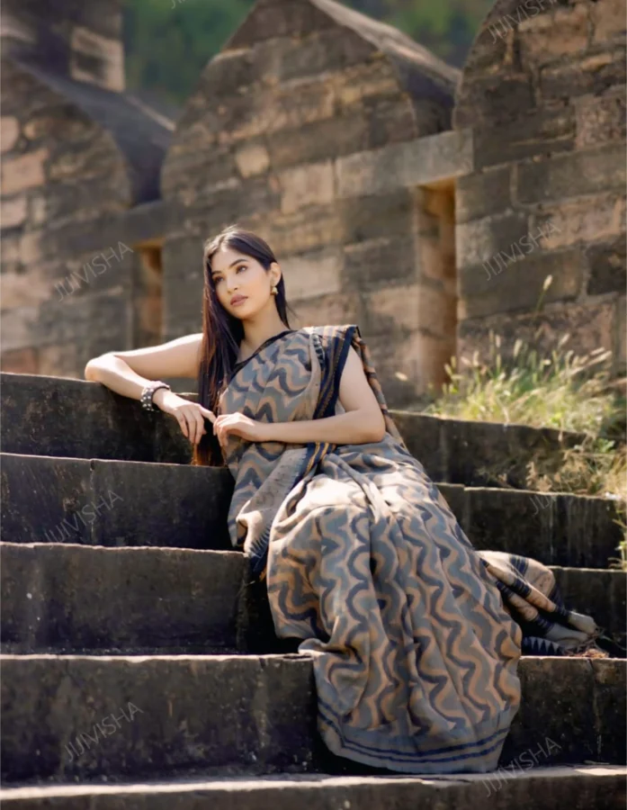 "Sahyadri Waves" Vidarbha Silk Saree
