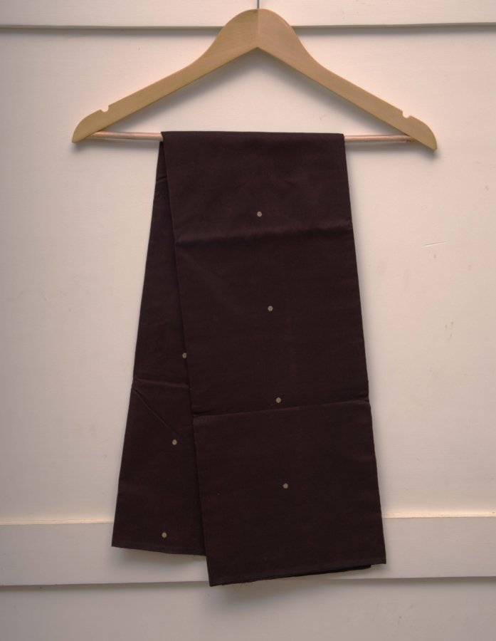 Brown Men's Chanderi Cotton Kurta Fabric